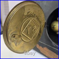 ANTIQUE Seth Thomas TRENT Mantle Clock With Key And Pendulum TESTED & WORKS