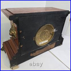 ANTIQUE Seth Thomas TRENT Mantle Clock With Key And Pendulum TESTED & WORKS