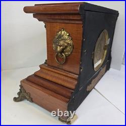 ANTIQUE Seth Thomas TRENT Mantle Clock With Key And Pendulum TESTED & WORKS