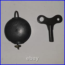 ANTIQUE Seth Thomas TRENT Mantle Clock With Key And Pendulum TESTED & WORKS