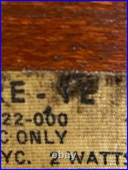 ART DECO 1940-50's WORKING Seth Thomas Wood Mantle Clock DYNAIRE 1E E022-000