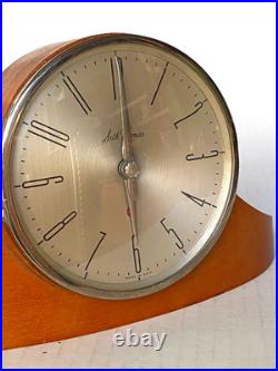 ART DECO 1940-50's WORKING Seth Thomas Wood Mantle Clock DYNAIRE 1E E022-000