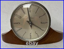 ART DECO 1940-50's WORKING Seth Thomas Wood Mantle Clock DYNAIRE 1W E022-007