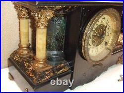 A very collectable open column SETH THOMAS Adamantine mantle clock