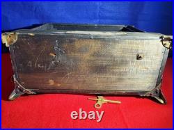 Antique 1800's SETH THOMAS Victorian Brown Adamantine Wood Grain Mantel Clock