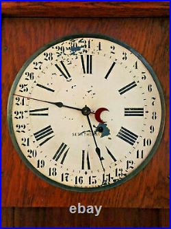 Antique 1800's Victorian Seth Thomas Calendar Parlor Clock