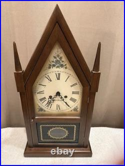 Antique 1800s Seth Thomas Steeple Wood Mantel Clock 8-DayChimeKey-windWORKS