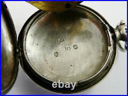 Antique 1814 Silver Langford Southampton Verge Hunter Pocket Watch Nw For Repair