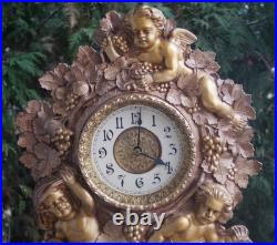 Antique 1860 Nicholas Muller Seth Thomas 19 IRON FRONT Mantle Clock RESTORED