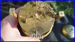 Antique 1860s 1880s Samuel Marti French Clock Movement WORKS SEE VIDEO