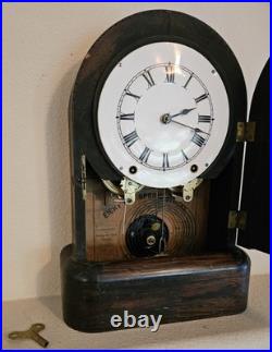 Antique 1860s Seth Thomas 8 Day Mantel Clock