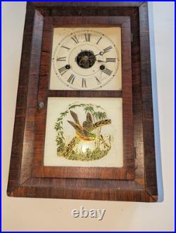 Antique 1860s Seth Thomas Small ROSEWOOD OGEE Mantle Parlor Clock