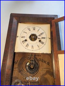 Antique 1860s Seth Thomas Small ROSEWOOD OGEE Mantle Parlor Clock