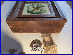 Antique 1860s Seth Thomas Small ROSEWOOD OGEE Mantle Parlor Clock