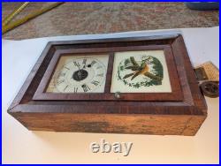 Antique 1860s Seth Thomas Small ROSEWOOD OGEE Mantle Parlor Clock