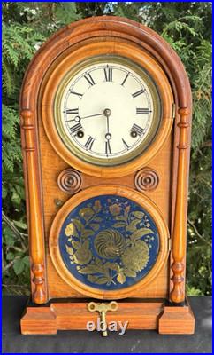 Antique 1870s Ingraham Venetian #2 Cottage Mantle / Parlor Clock BEAUTY READ Antique 1870s Ingraham Venetian #2 Cottage Mantle / Parlor Clock BEAUTY READ