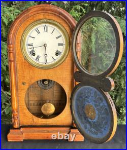 Antique 1870s Ingraham Venetian #2 Cottage Mantle / Parlor Clock BEAUTY READ Antique 1870s Ingraham Venetian #2 Cottage Mantle / Parlor Clock BEAUTY READ