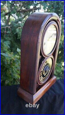 Antique 1870s New Haven VENETIAN Figure 8 Mantle Clock VIDEO RUNS ORIGINAL