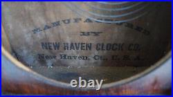 Antique 1870s New Haven VENETIAN Figure 8 Mantle Clock VIDEO RUNS ORIGINAL