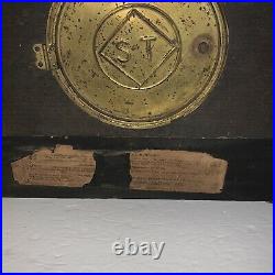 Antique 1880 Pat. Seth Thomas Adamantine Mantle Clock. / W keys & Pendulum -Run