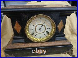 Antique 1880 Seth Thomas Adamantine Mantle Clock #102 for Parts / Restoration