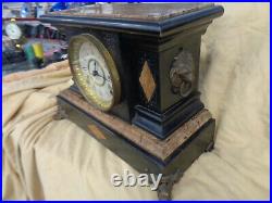 Antique 1880 Seth Thomas Adamantine Mantle Clock #102 for Parts / Restoration