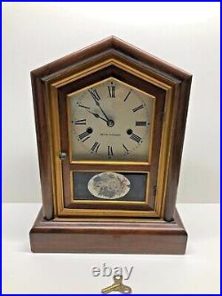 Antique 1880 Seth Thomas Victoria VP Clock, Desk Mantel or Shelf Clock No Res