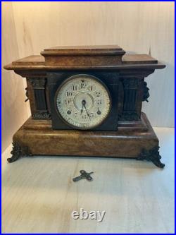 Antique 1880's Seth Thomas Adamantine Mantle Clock Chime Key Chandler, untested