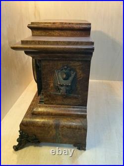 Antique 1880's Seth Thomas Adamantine Mantle Clock Chime Key Chandler, untested