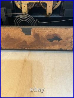 Antique 1880's Seth Thomas Adamantine Mantle Clock Chime Key Chandler, untested