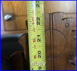 Antique 1880s New Haven Gingerbread Mantle Clock VERY Decorative Door VIDEO Antique 1880s New Haven Gingerbread Mantle Clock VERY Decorative Door VIDEO