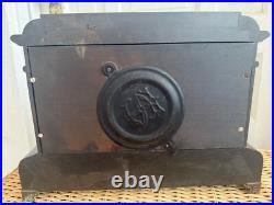Antique 1880s Seth Thomas Adamantine Pillar Mantle Clock Lion Head Working Antique 1880s Seth Thomas Adamantine Pillar Mantle Clock Lion Head Working