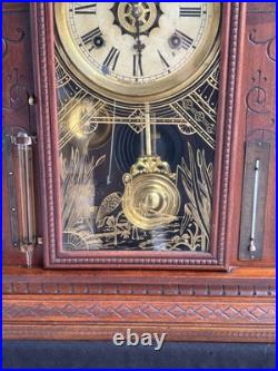 Antique 1880s Waterbury TAMPA Mantle Alarm Clock VIDEO ALL ORIGNAL CLEANED Antique 1880s Waterbury TAMPA Mantle Alarm Clock VIDEO ALL ORIGNAL CLEANED
