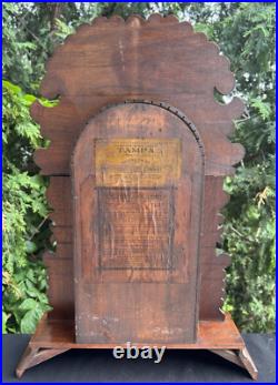 Antique 1880s Waterbury TAMPA Mantle Alarm Clock VIDEO ALL ORIGNAL CLEANED Antique 1880s Waterbury TAMPA Mantle Alarm Clock VIDEO ALL ORIGNAL CLEANED