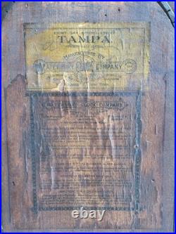Antique 1880s Waterbury TAMPA Mantle Alarm Clock VIDEO ALL ORIGNAL CLEANED Antique 1880s Waterbury TAMPA Mantle Alarm Clock VIDEO ALL ORIGNAL CLEANED