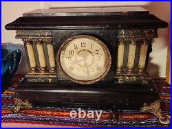 Antique 1881 Seth Thomas Adamantine Mantle Clock