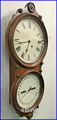 Antique 1884 Seth Thomas Office Calendar No. 6 Wall Clock