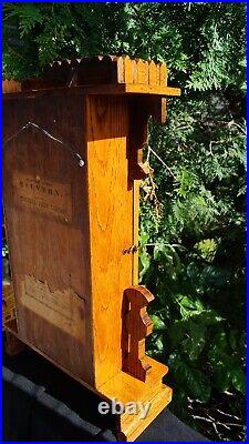 Antique 1886 Waterbury MALVERN Gingerbread Walnut Mantle Clock & ALARM VIDEO