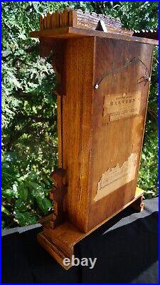 Antique 1886 Waterbury MALVERN Gingerbread Walnut Mantle Clock & ALARM VIDEO