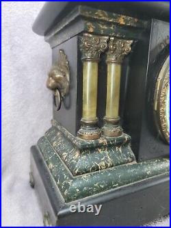 Antique 1887 Seth Thomas Adamantine Mantle Clock Very Good Original Condition