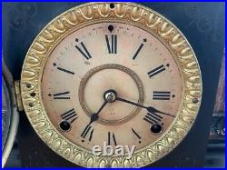 Antique 1890's Seth Thomas Mantle Clock with Lion's Head accents #102
