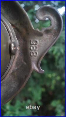 Antique 1890s 1910s Cast Iron Figural Novelty Mantle Clock SEE VIDEO Antique 1890s 1910s Cast Iron Figural Novelty Mantle Clock SEE VIDEO