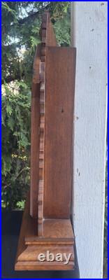 Antique 1890s Ingraham Dark Walnut Gingerbread Mantle Clock RUNS GOOD VIDEO