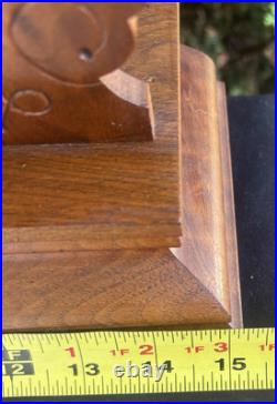 Antique 1890s Ingraham Dark Walnut Gingerbread Mantle Clock RUNS GOOD VIDEO