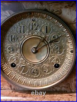 Antique 1890s Seth Thomas Adamantine Mantel Clock Working condition
