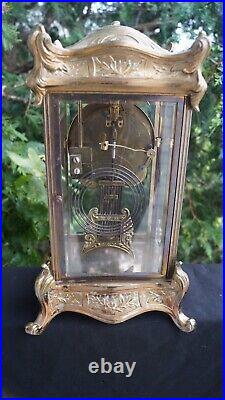 Antique 1890s Seth Thomas Crystal PALACE Regulator Mantle Clock RUNS VIDEO