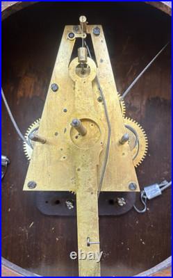 Antique 1891 Waterbury No. 3 Regulator Weight Driven Wall Clock ALL ORIGINAL