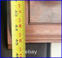 Antique 1891 Waterbury No. 3 Regulator Weight Driven Wall Clock ALL ORIGINAL