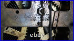 Antique 1892 Ingraham Gingerbread LIBERTY Wall Clock VIDEO RUNS