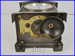Antique 1892 SETH THOMAS'Lodge' Metal Figural Cottage Mechanical Alarm Clock Antique 1892 SETH THOMAS'Lodge' Metal Figural Cottage Mechanical Alarm Clock